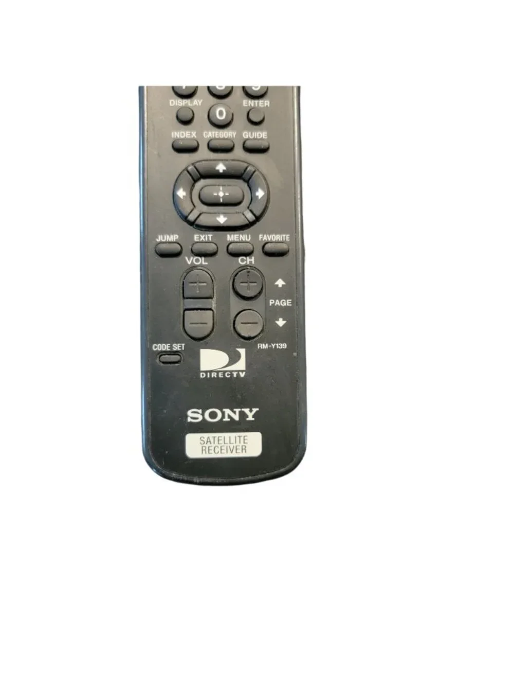 Genuine Sony Satellite Receiver Remote Control RM-Y139 Tested and Works